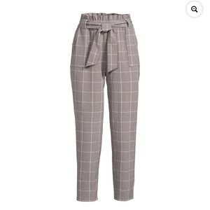 Nine.Eight Women’s Cropped Paper Bag Waist Pants